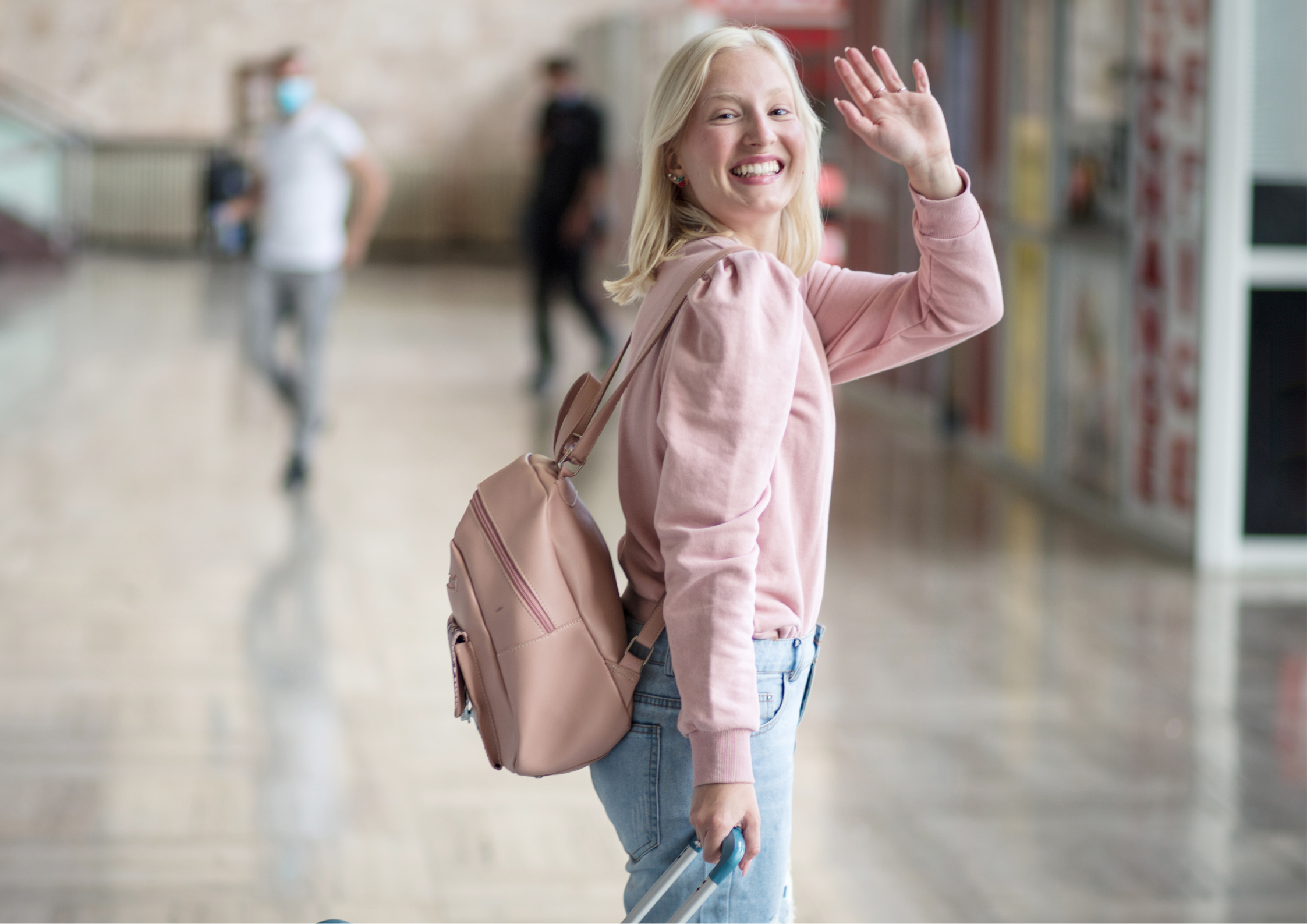 Young woman leaving home Young adult leaving home mother becomes emptynester